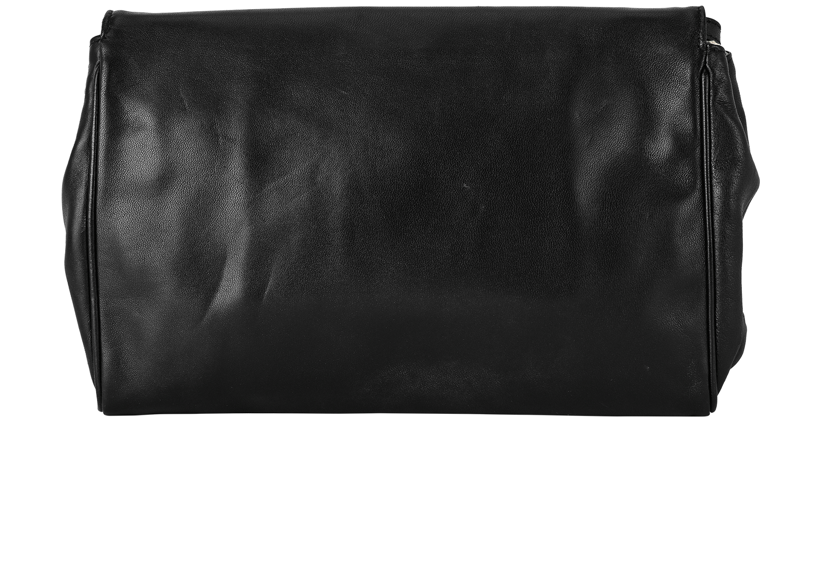 FF Flap, &pound;595, Handbags, Black, Leather, Back view